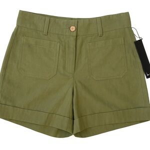 Nicole Miller Olive Green Shorts